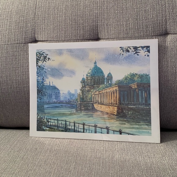 Moon Closet | Wall Decor | Berliner Dom Watercolor Painting Print ...